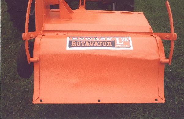HOWARD  350 LATER WITH BELT GUARD  ROTAVATOR DECALS 